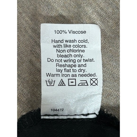 Madewell Anthem Long-Sleeve V-Neck Colorblock Tee in Taupe/Black - Sz XS - Picture 6 of 6